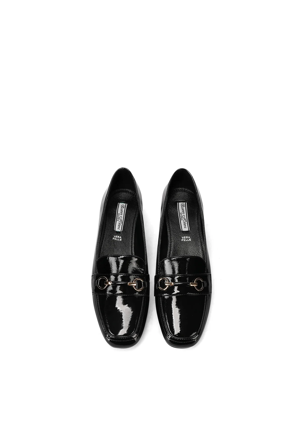 Mocassino bordeaux lucido con tacco basso ZM9802 - Image 11
