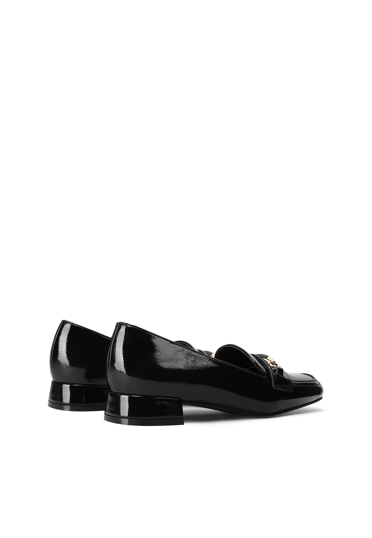 Mocassino bordeaux lucido con tacco basso ZM9802 - Image 12