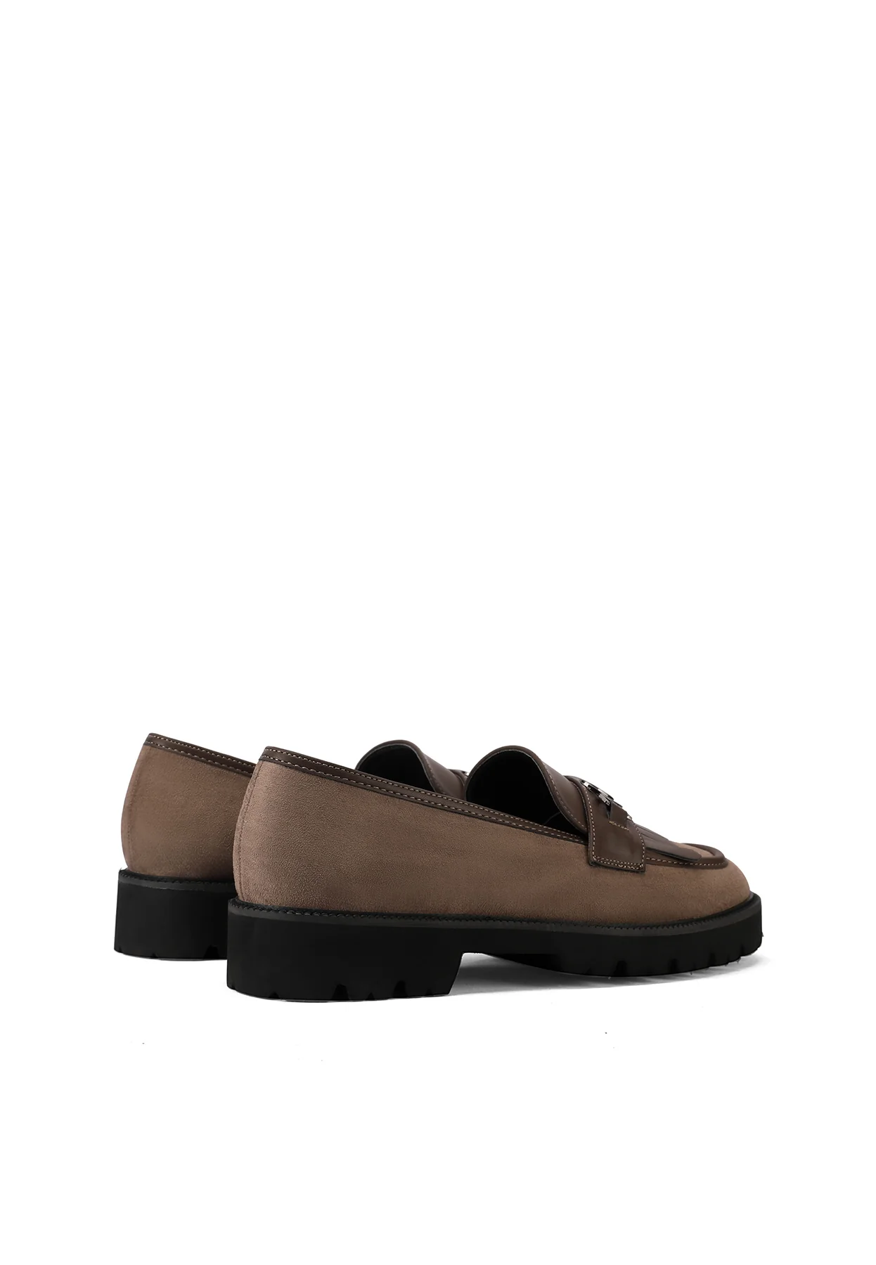 Mocassino nero con suola carrarmato ZM9819 - Image 12