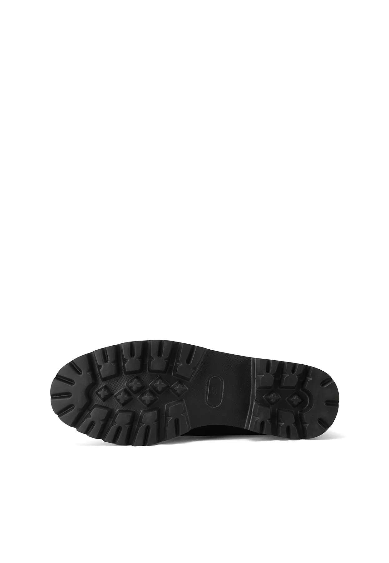 Mocassino nero con suola carrarmato ZM9819 - Image 6
