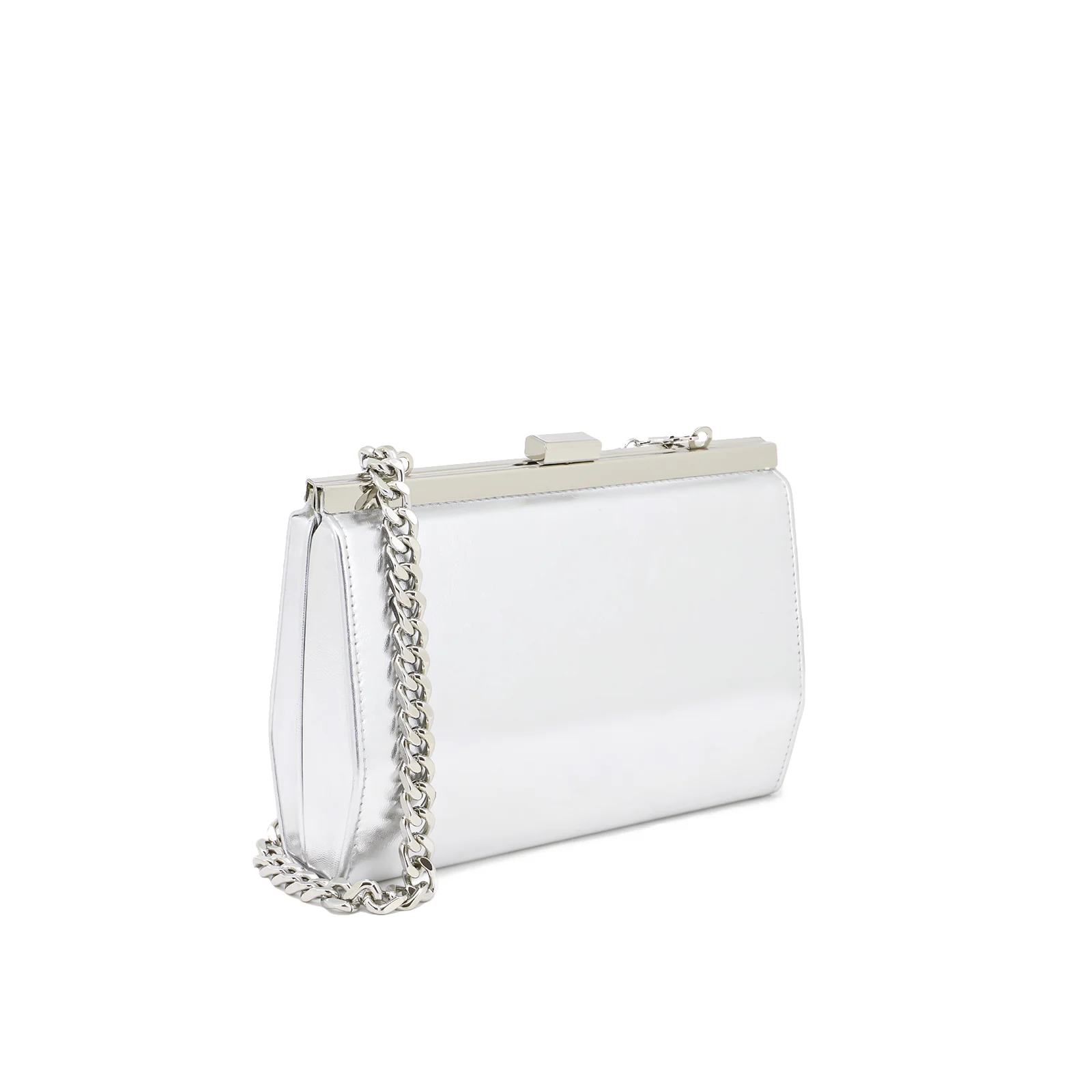 Pochette elegante metallizzata con catena a spalla S603 - Image 12