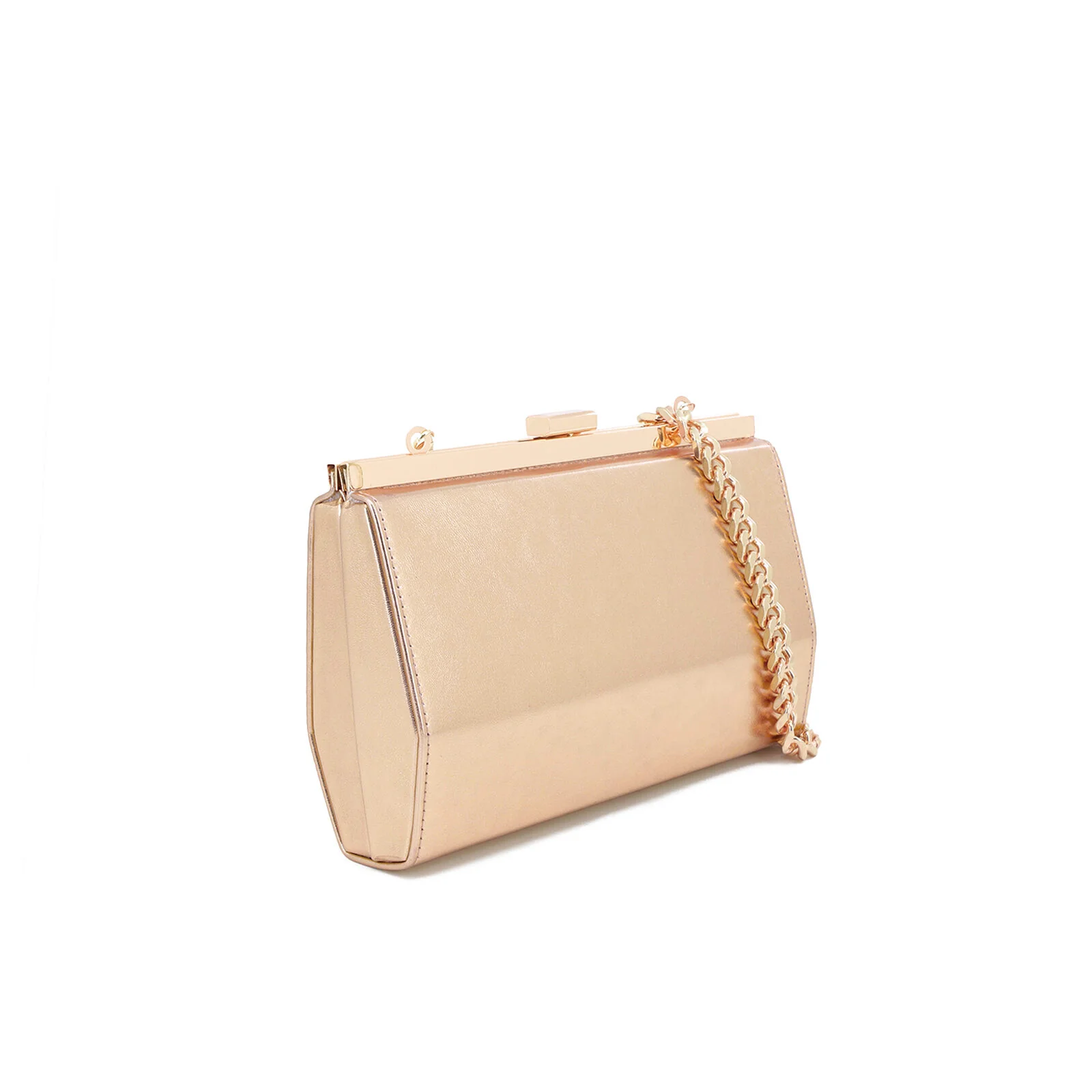 Pochette elegante metallizzata con catena a spalla S603 - Image 5