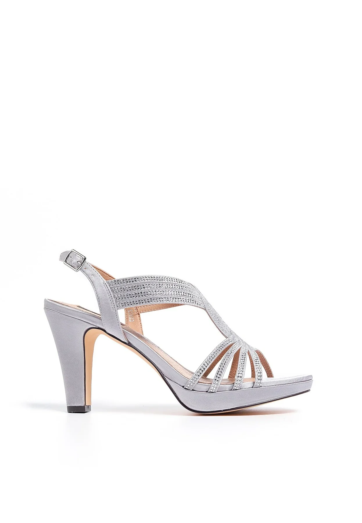Sandali eleganti con tacco e fasce glitter e cinturino S2802 - Image 14