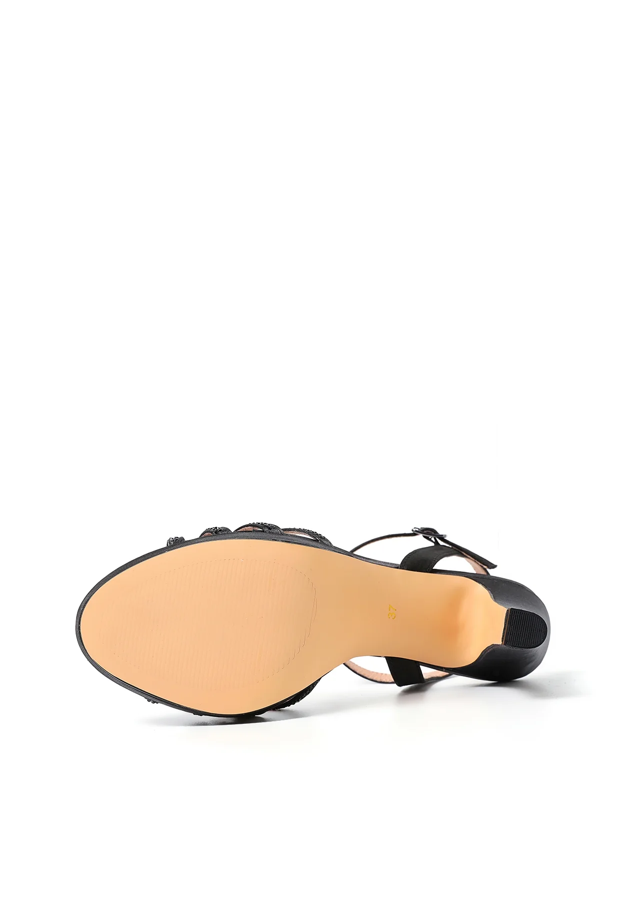 Sandali eleganti con tacco e fasce glitter e cinturino S2802 - Image 6