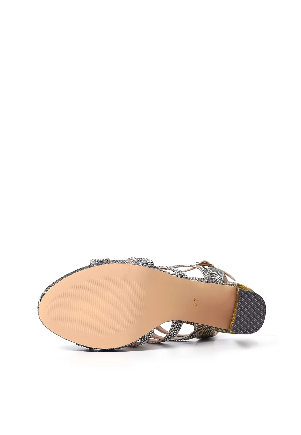 Sandali glitter con tacco alto e plateau da cerimonia S2807 - Image 12
