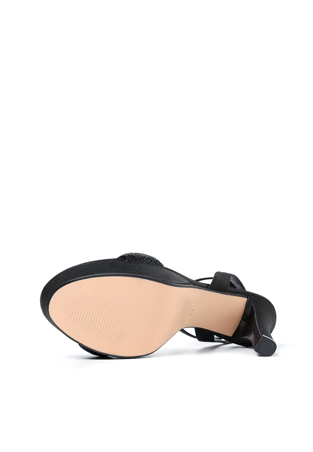 Sandali donna con plateau, tacco alto e fascia strass S2812 - Image 6