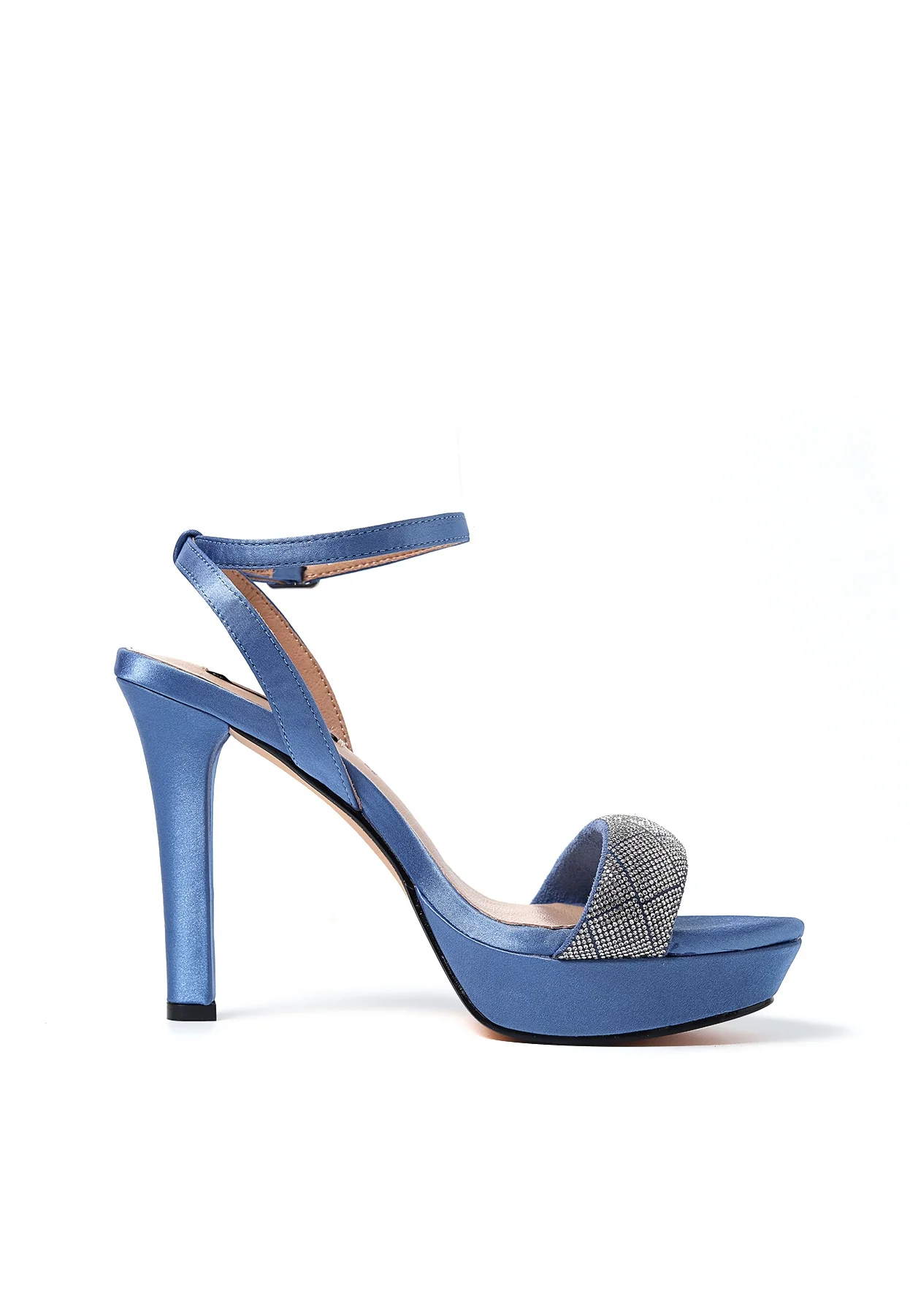 Sandali donna con plateau, tacco alto e fascia strass S2812 - Image 9