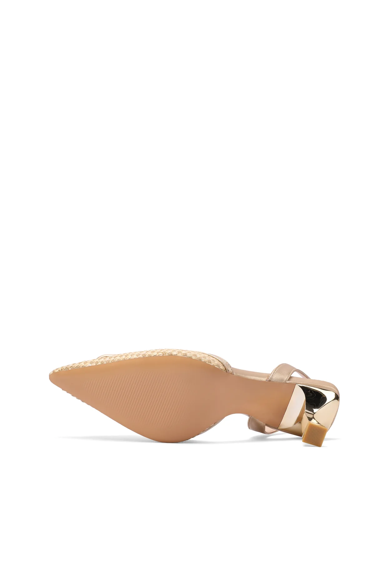 Décolleté slingback intrecciata con tacco a rocchetto K3343 - Image 13