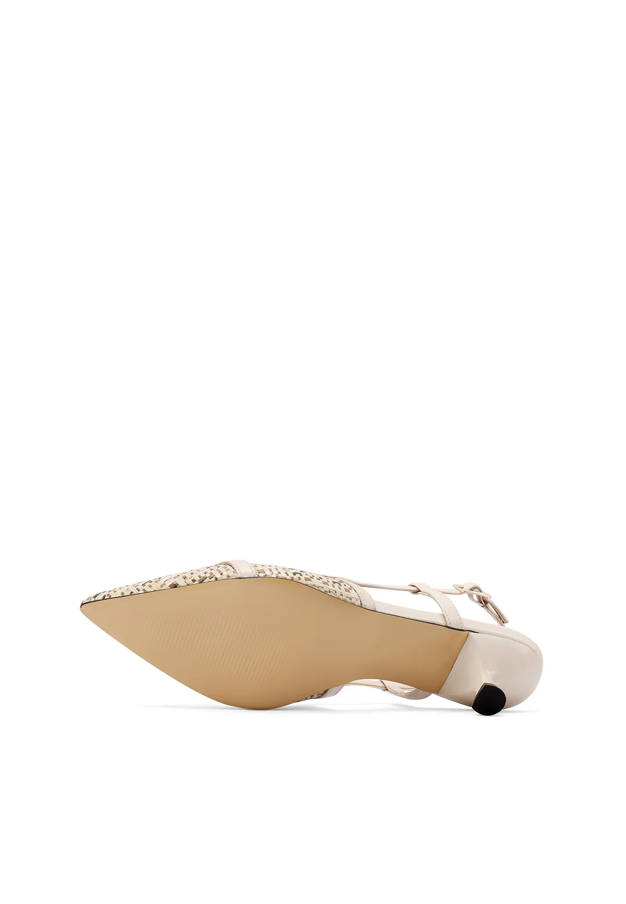 Dècolletè Slingback intrecciata a punta con tacco basso K3720 - Image 6