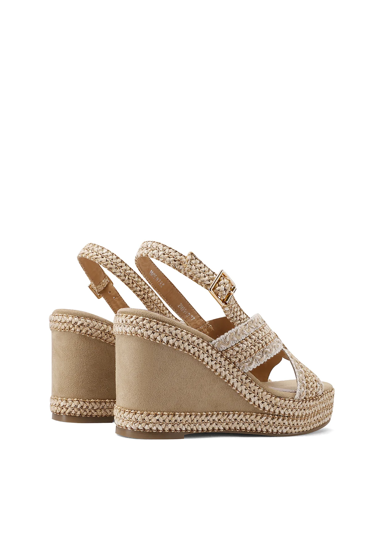 Sandali con zeppa intrecciata e cinturino regolabile ZM9940 - Image 18