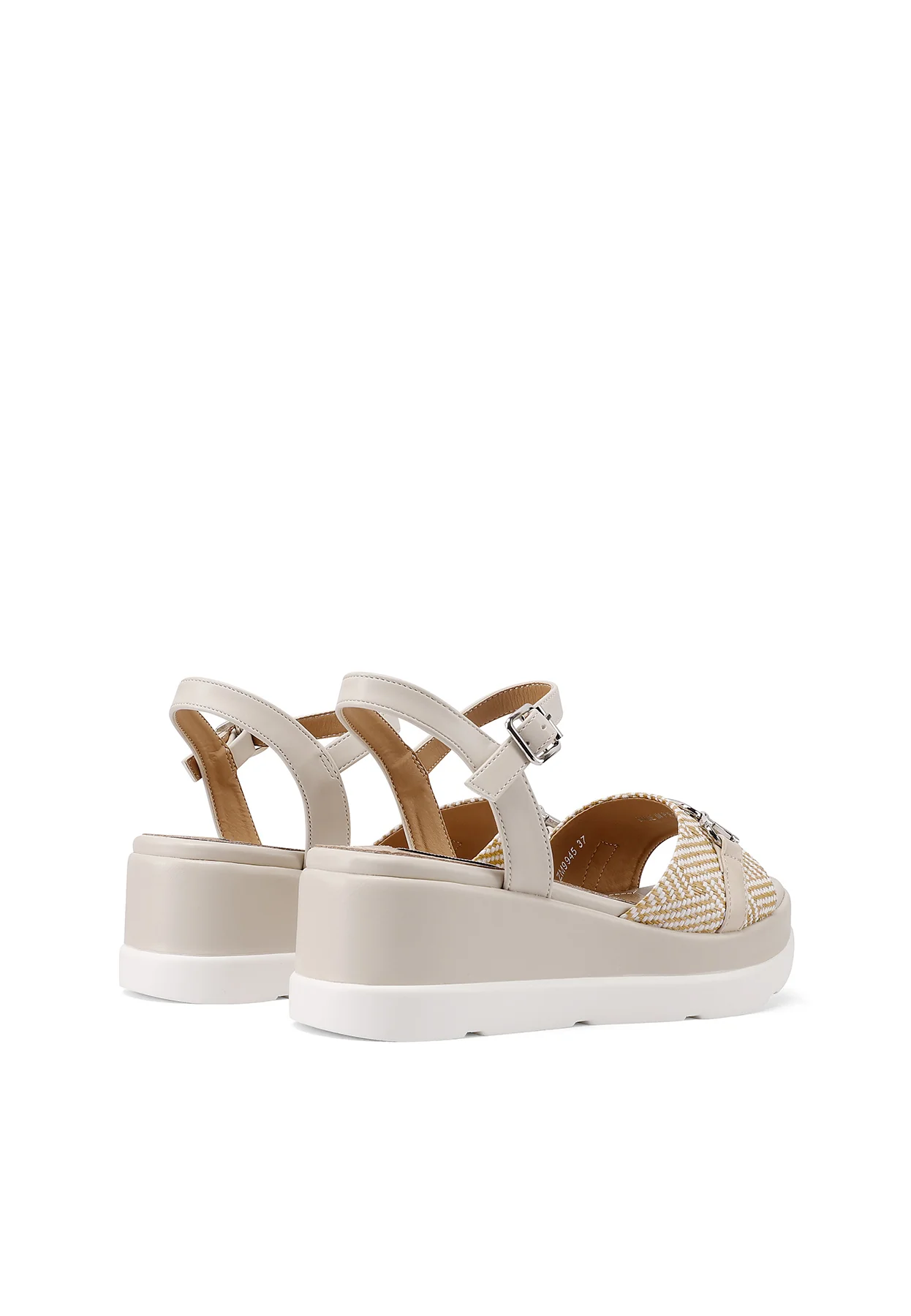 Sandali platform bassi con fascia intrecciata comodi ZM9945 - Image 4