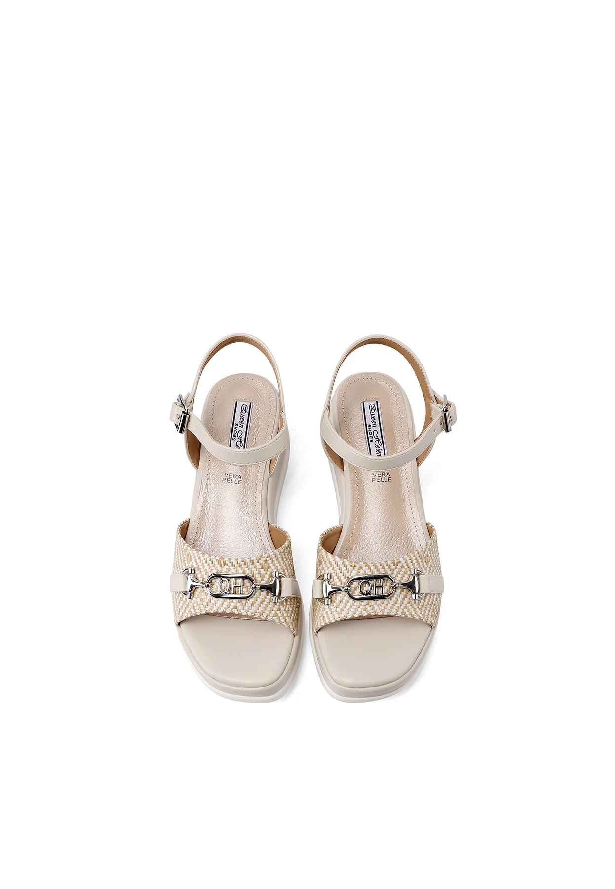 Sandali platform bassi con fascia intrecciata comodi ZM9945 - Image 5