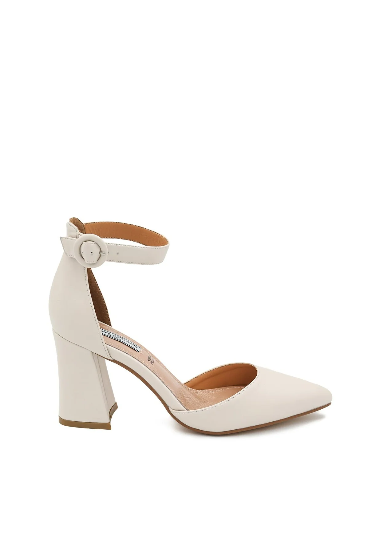 Décolleté con cinturino alla caviglia e tacco largo ZM9352 - Image 11