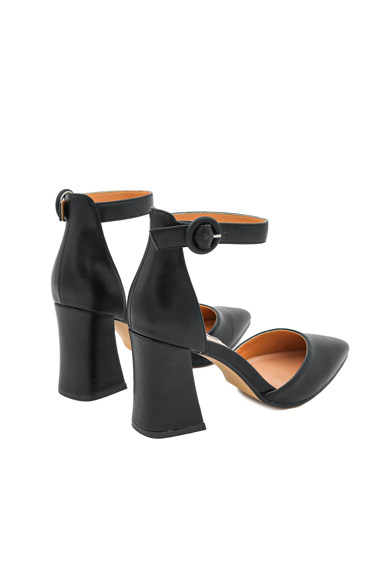 Décolleté con cinturino alla caviglia e tacco largo ZM9352 - Image 4