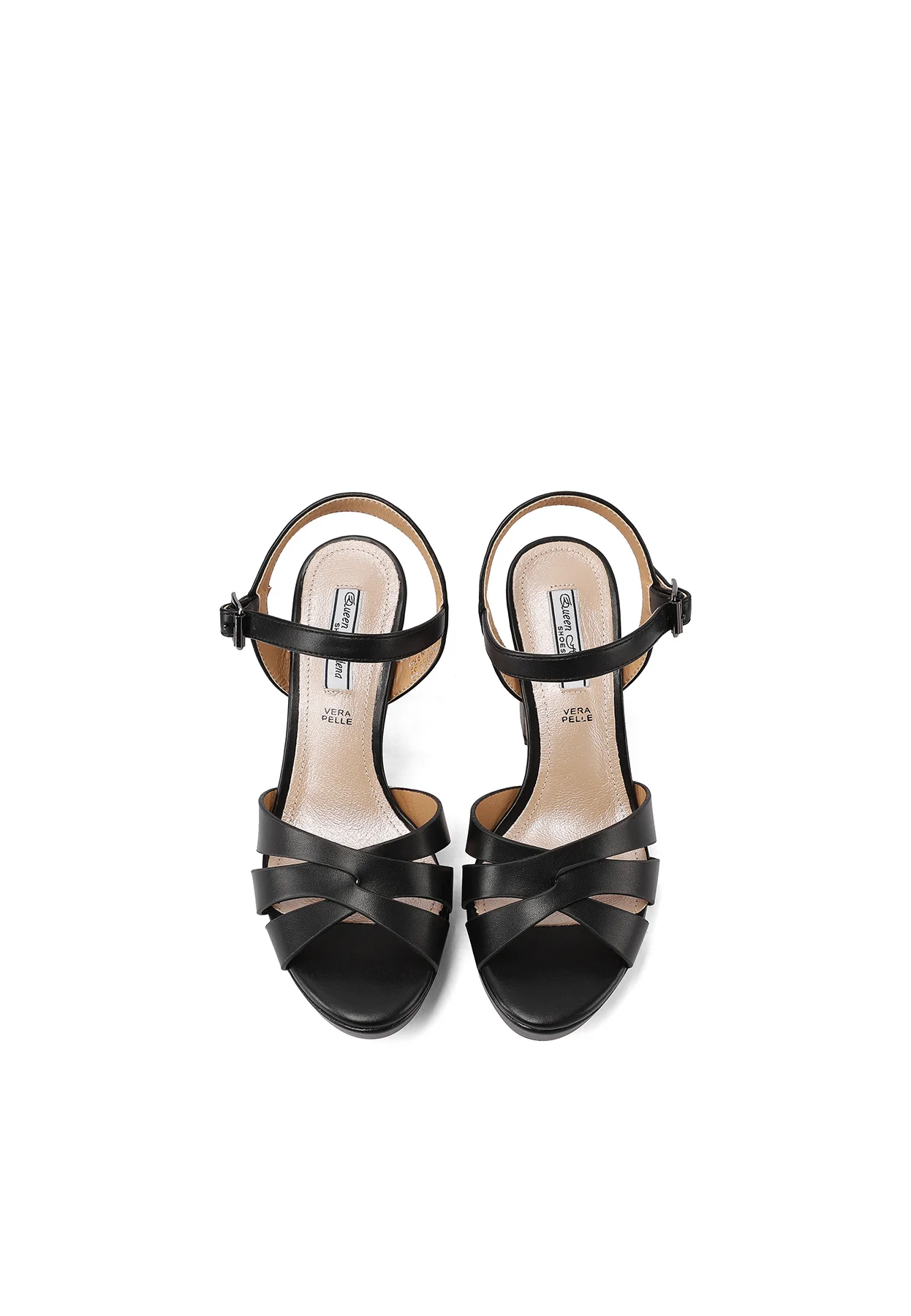 Sandali eleganti con tacco alto e plateau incrociato ZM9959 - Image 12