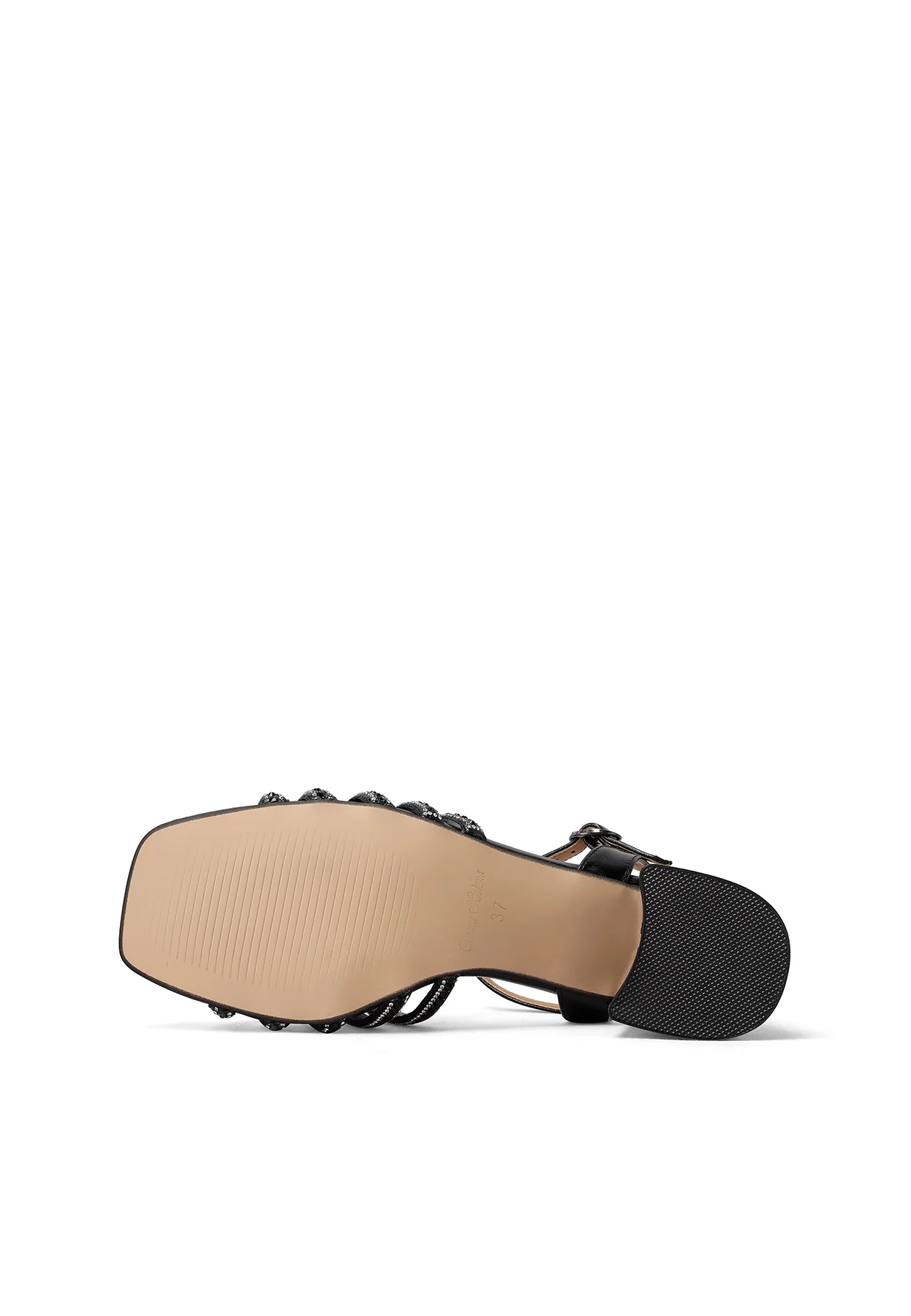 Sandali gioiello eleganti con fasce strass e tacco quadrato ZM9962 - Image 13
