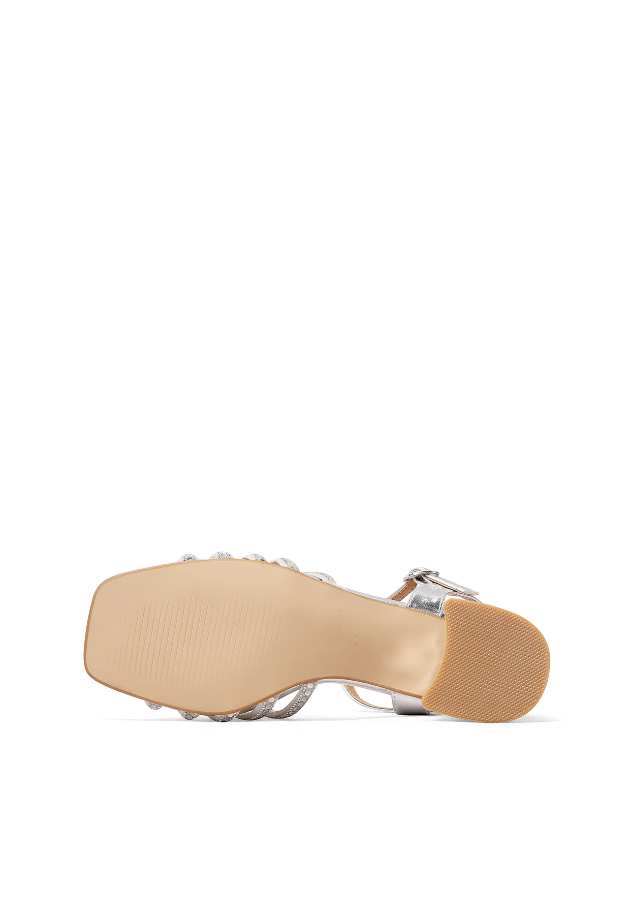 Sandali gioiello eleganti con fasce strass e tacco quadrato ZM9962 - Image 6