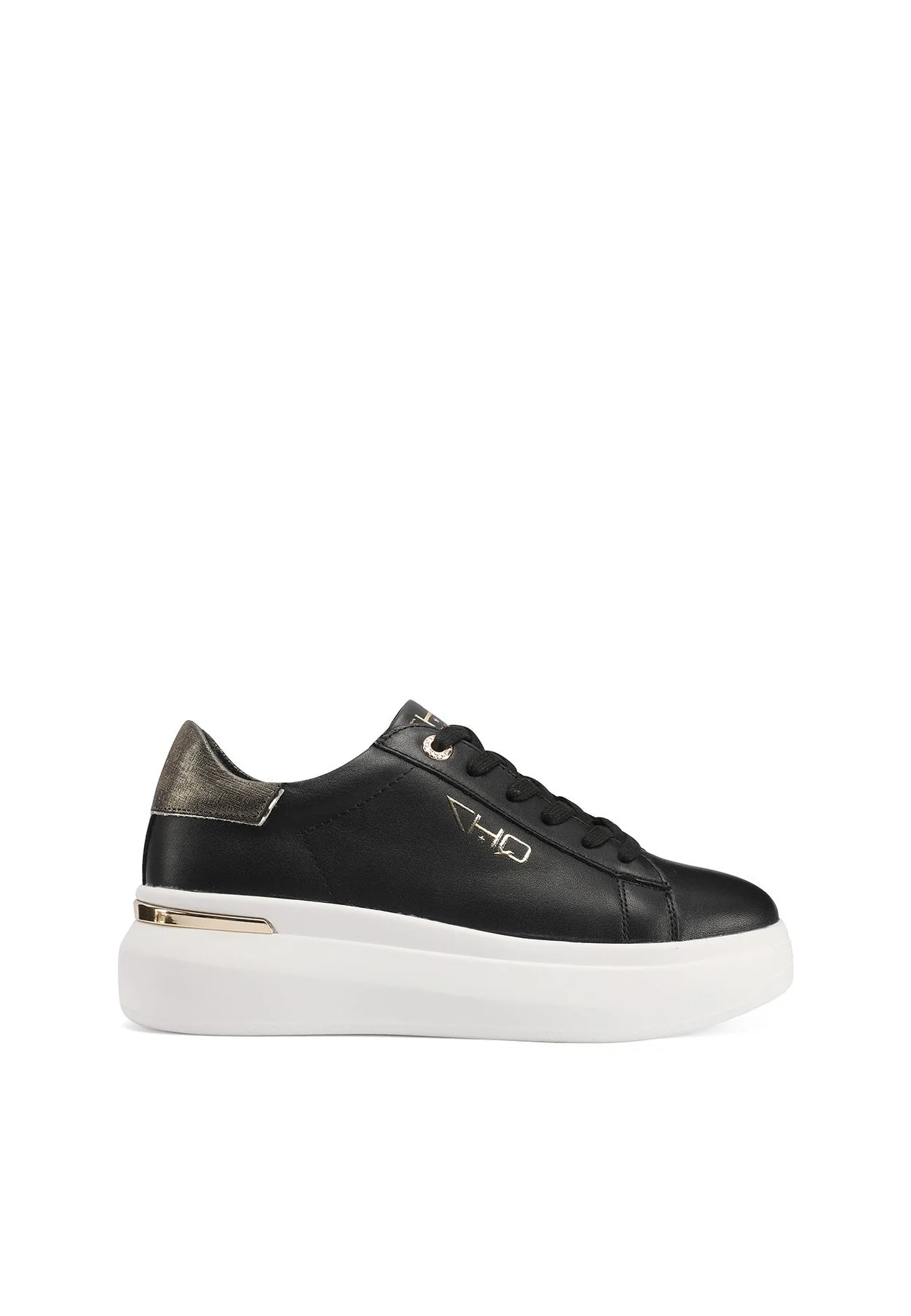 Sneakers in vera pelle con dettagli metallizzati QH8003 - Image 2