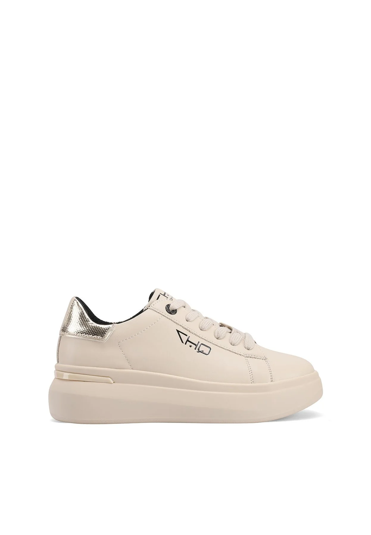 Sneakers in vera pelle con dettagli metallizzati QH8003 - Image 9