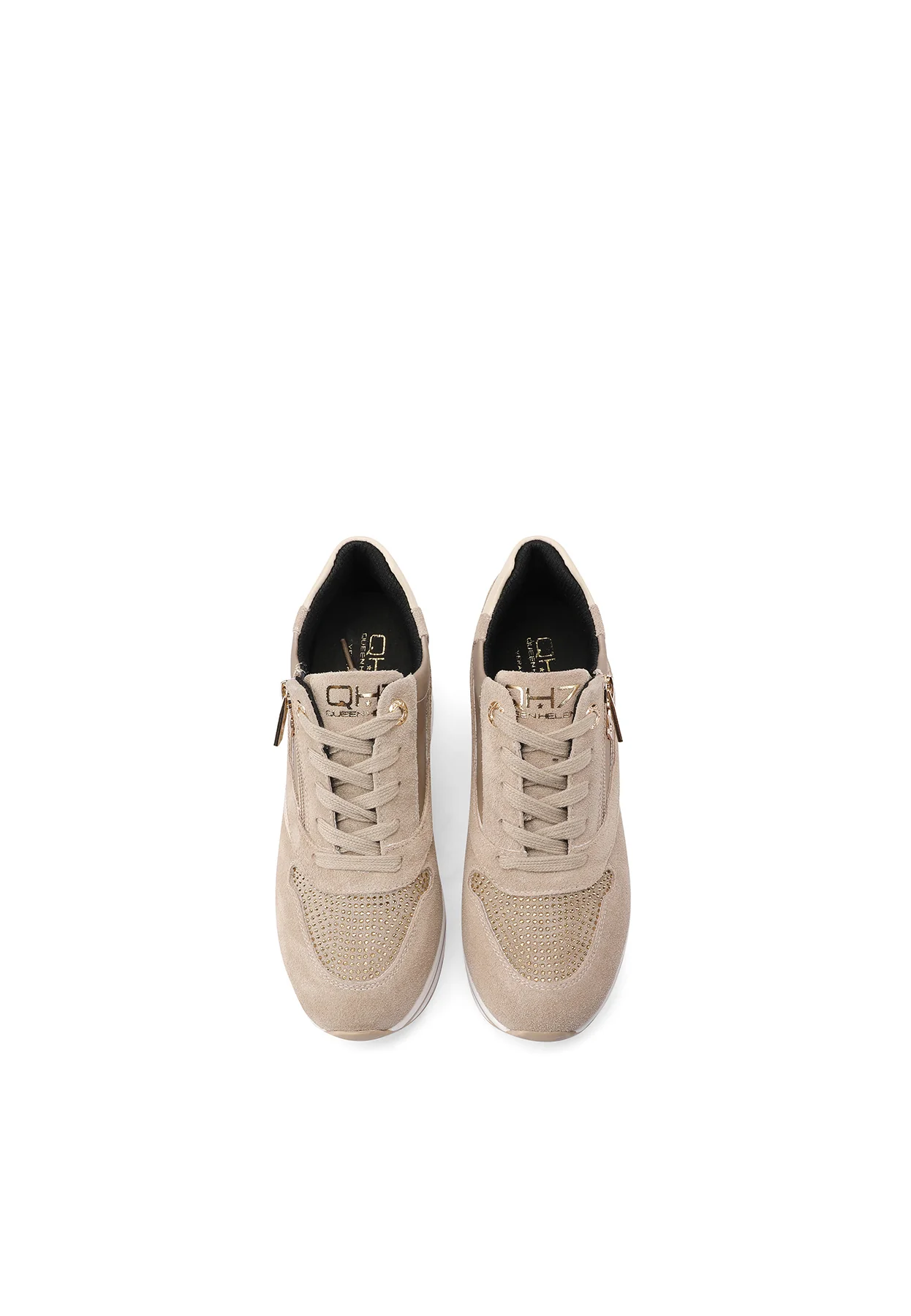 Sneakers in vera pelle con platform QH8013 - Image 11