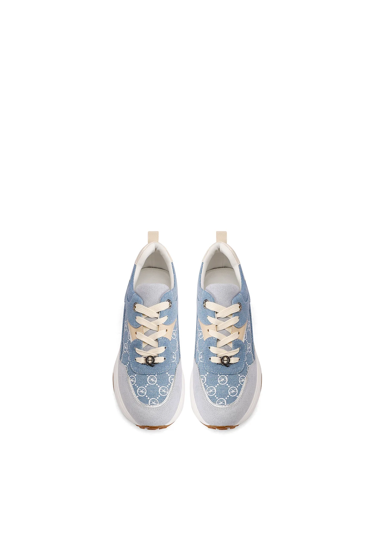 Sneakers donna zeppa denim X32-35 - Image 4