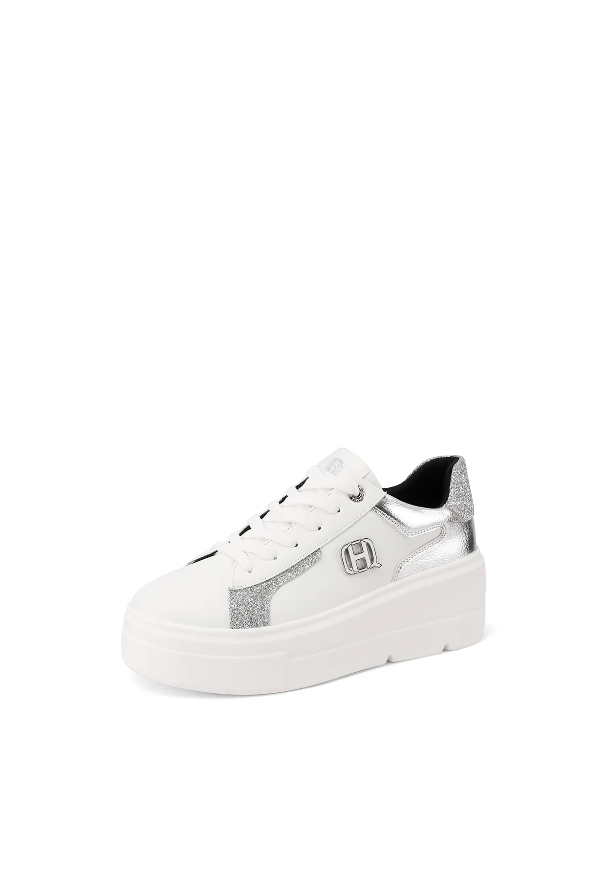 Sneakers da donna platform con dettagli metallizzati X33-11 - Image 24