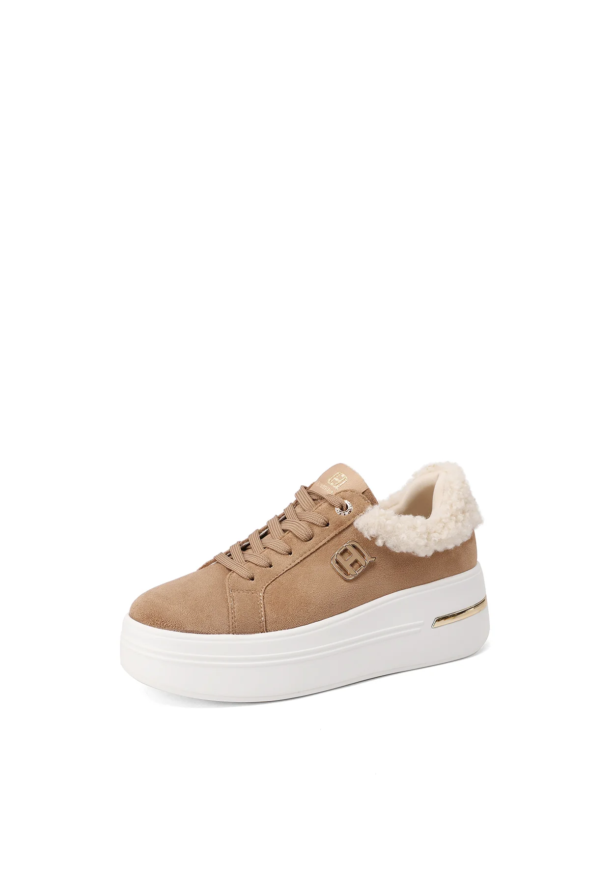 Sneakers in camoscio e pelliccia sintetica X33-16 - Image 3