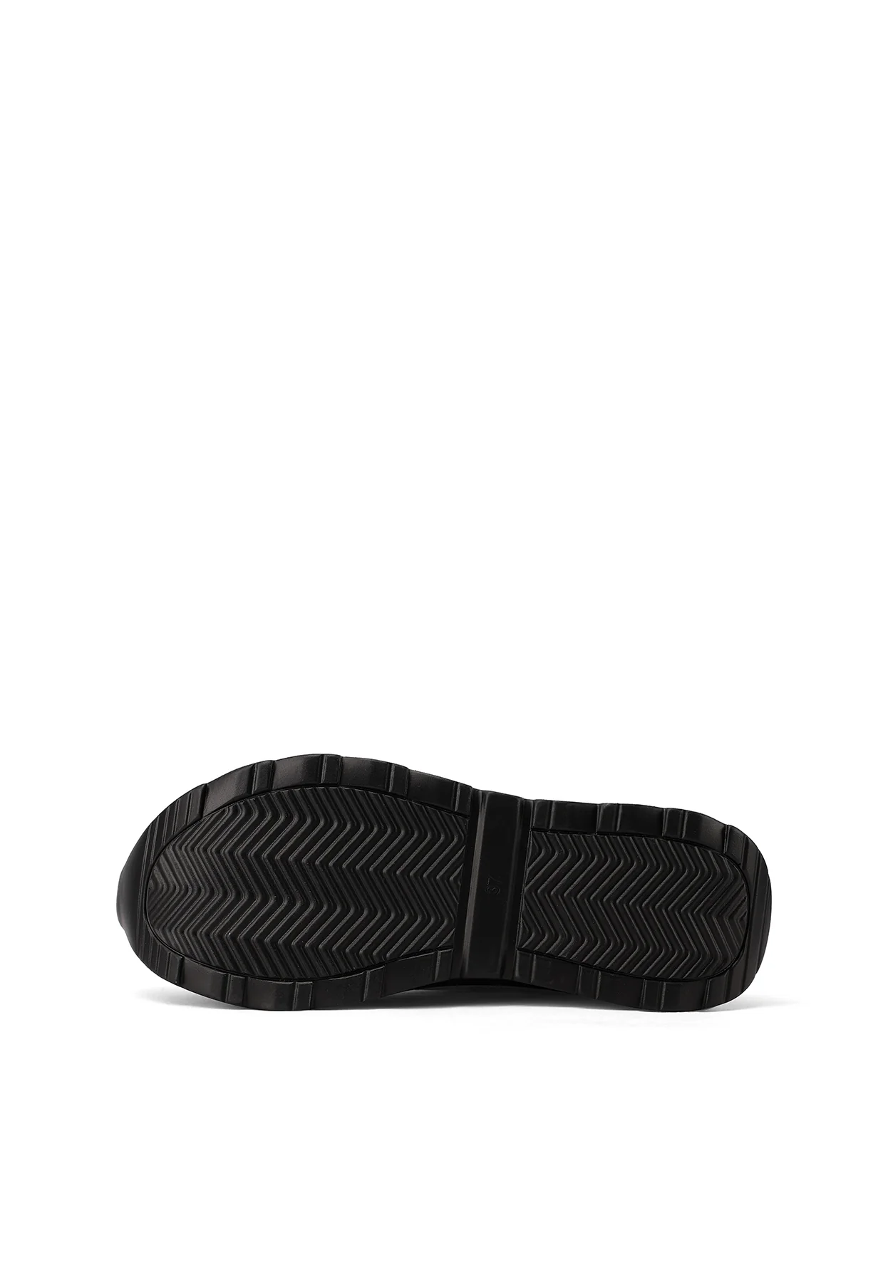Sneakers da donna nere platform con dettagli metallici X33-17 - Image 13