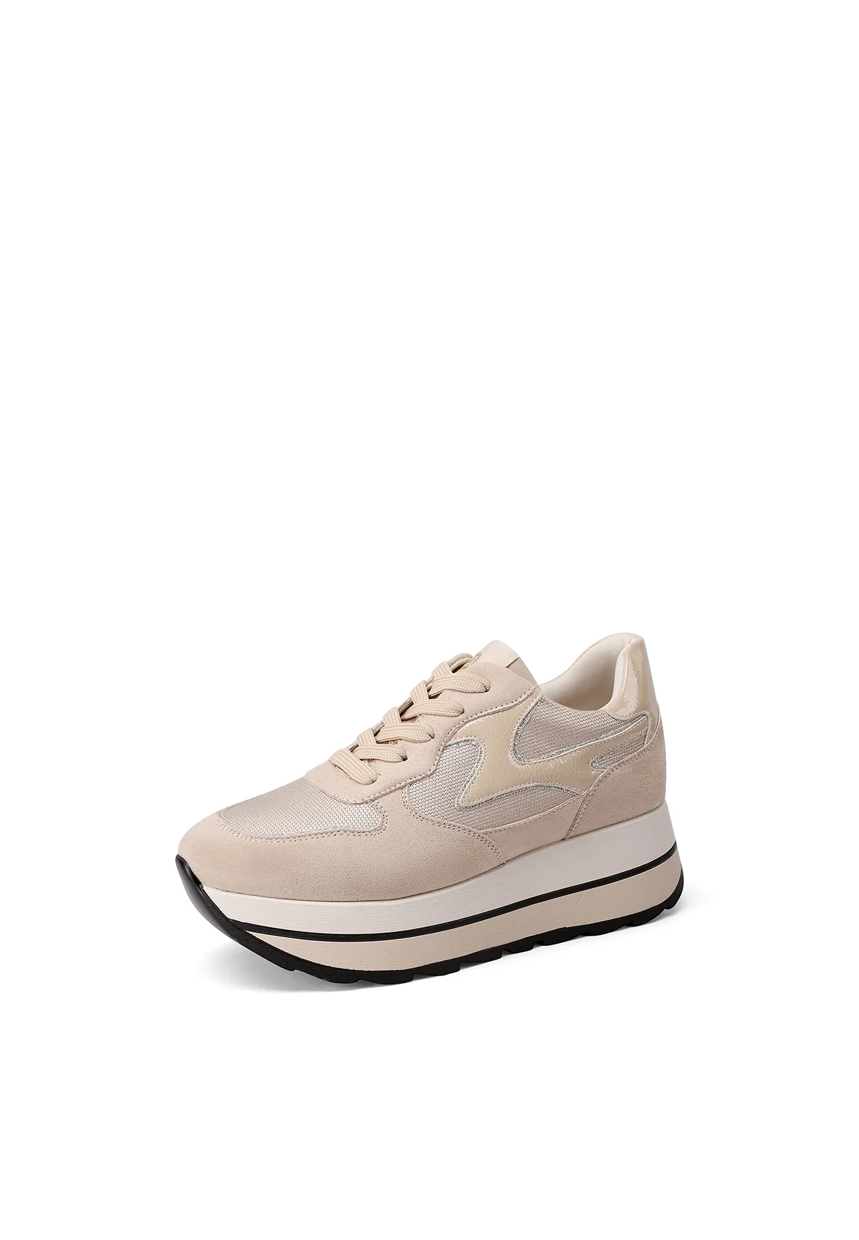 Sneakers doppio platform con lacci X33-19 - Image 3