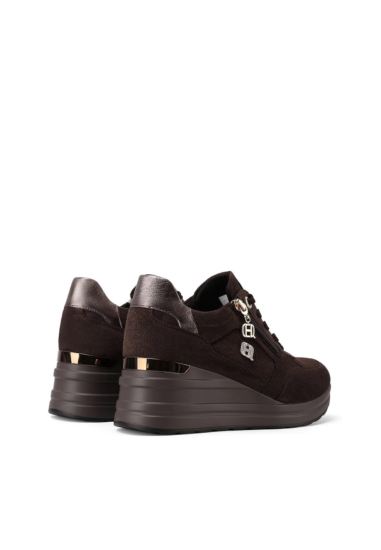 Sneakers da donna con zeppa e zip laterale X33-27 - Image 11