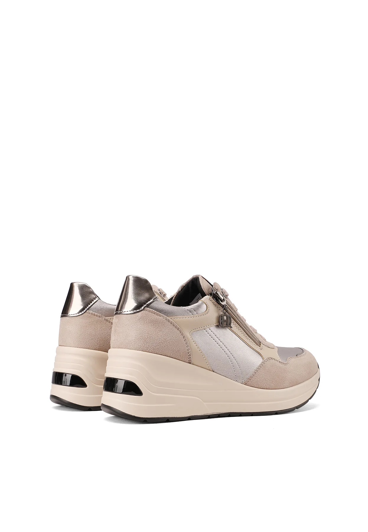 Sneakers con zeppa e zip laterale X33-29 - Image 18
