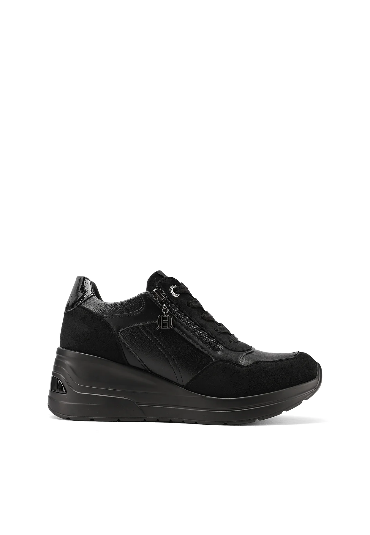 Sneakers con zeppa e zip laterale X33-29 - Image 2