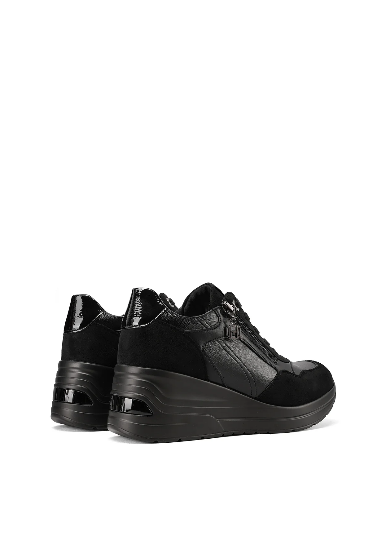 Sneakers con zeppa e zip laterale X33-29 - Image 4