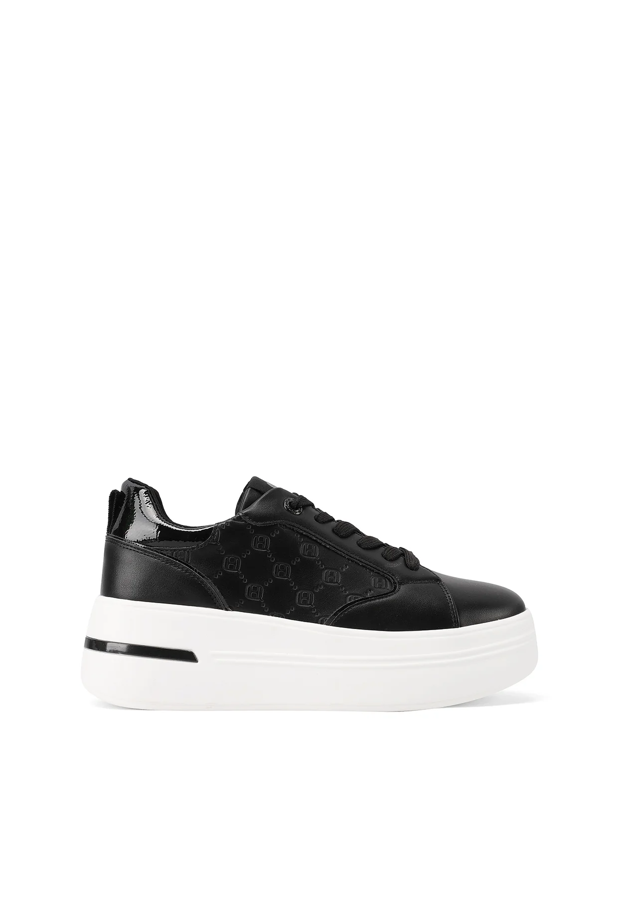 Sneakers da donna platform con ricamo geometrico X33-7 - Image 9