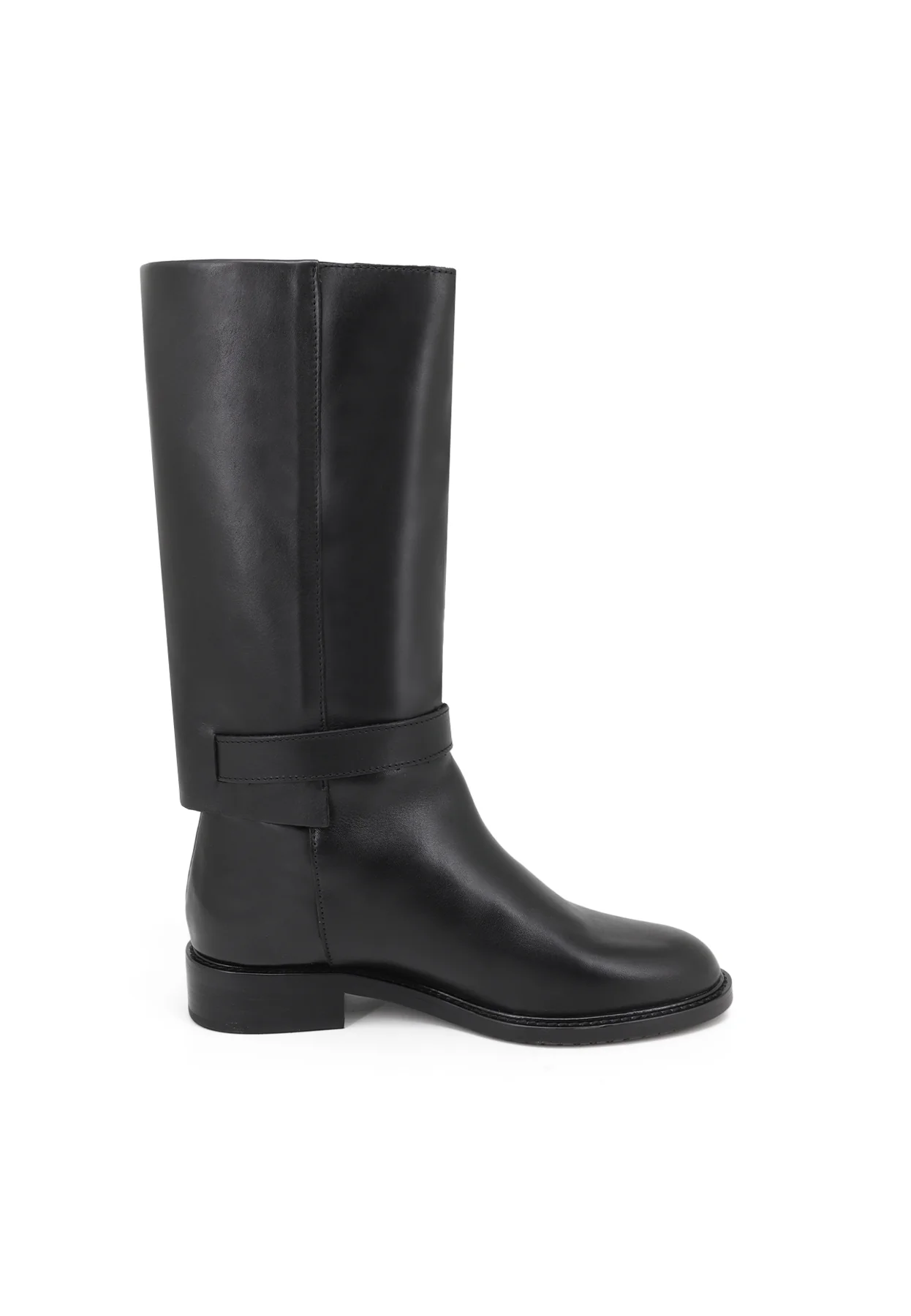Stivali donna alti con gambale e fascia laterale QH24 L-445