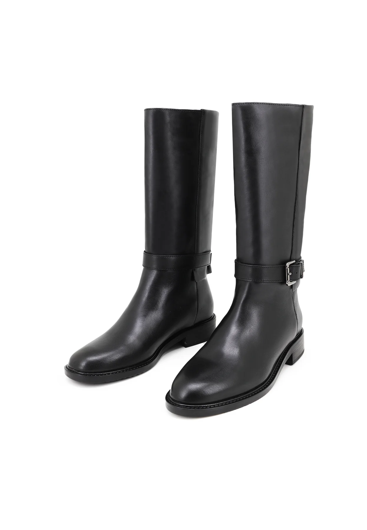 Stivali donna alti con gambale e fascia laterale QH24 L-445 - Image 4
