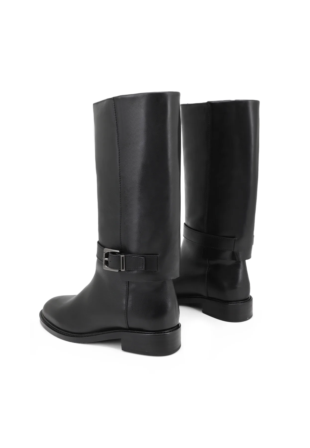 Stivali donna alti con gambale e fascia laterale QH24 L-445 - Image 5