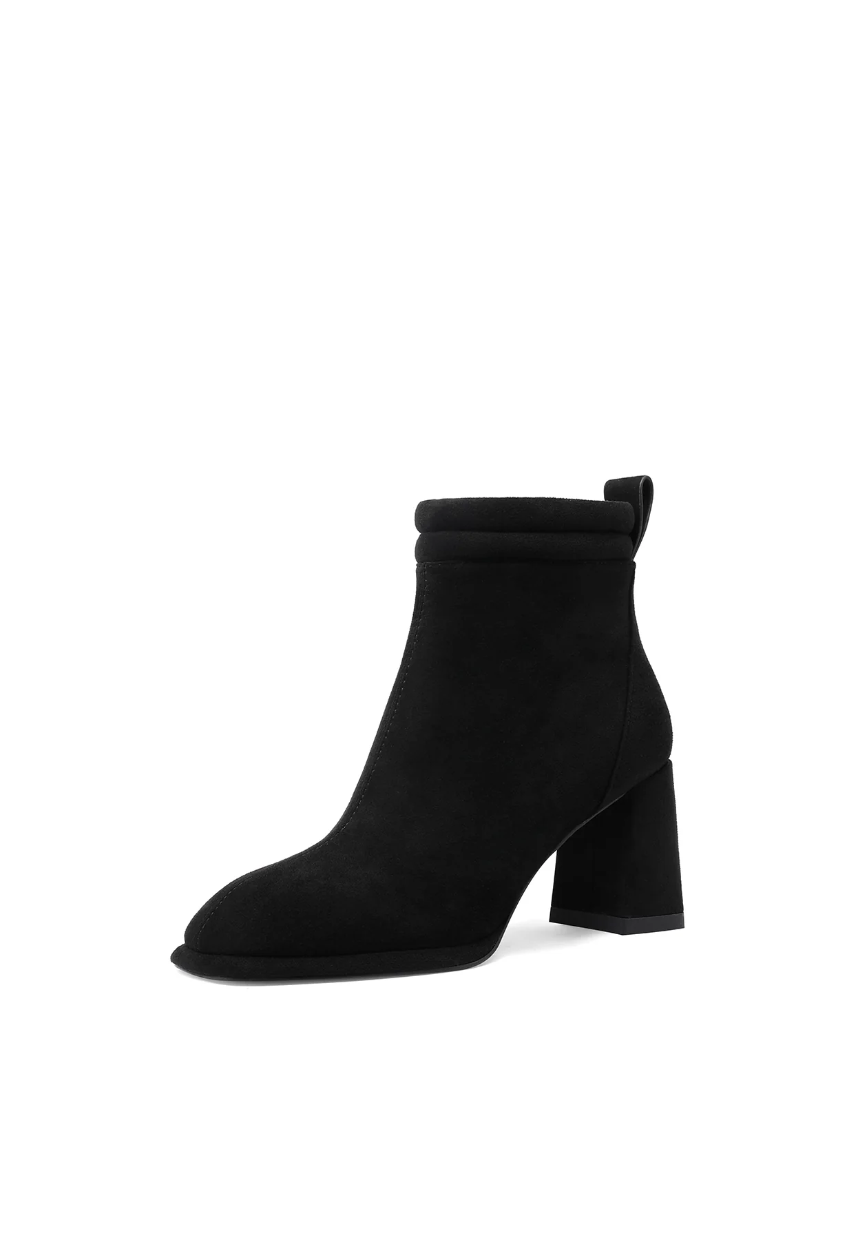 Stivaletto nero con tacco largo e profilo imbottito K3253 - Image 4