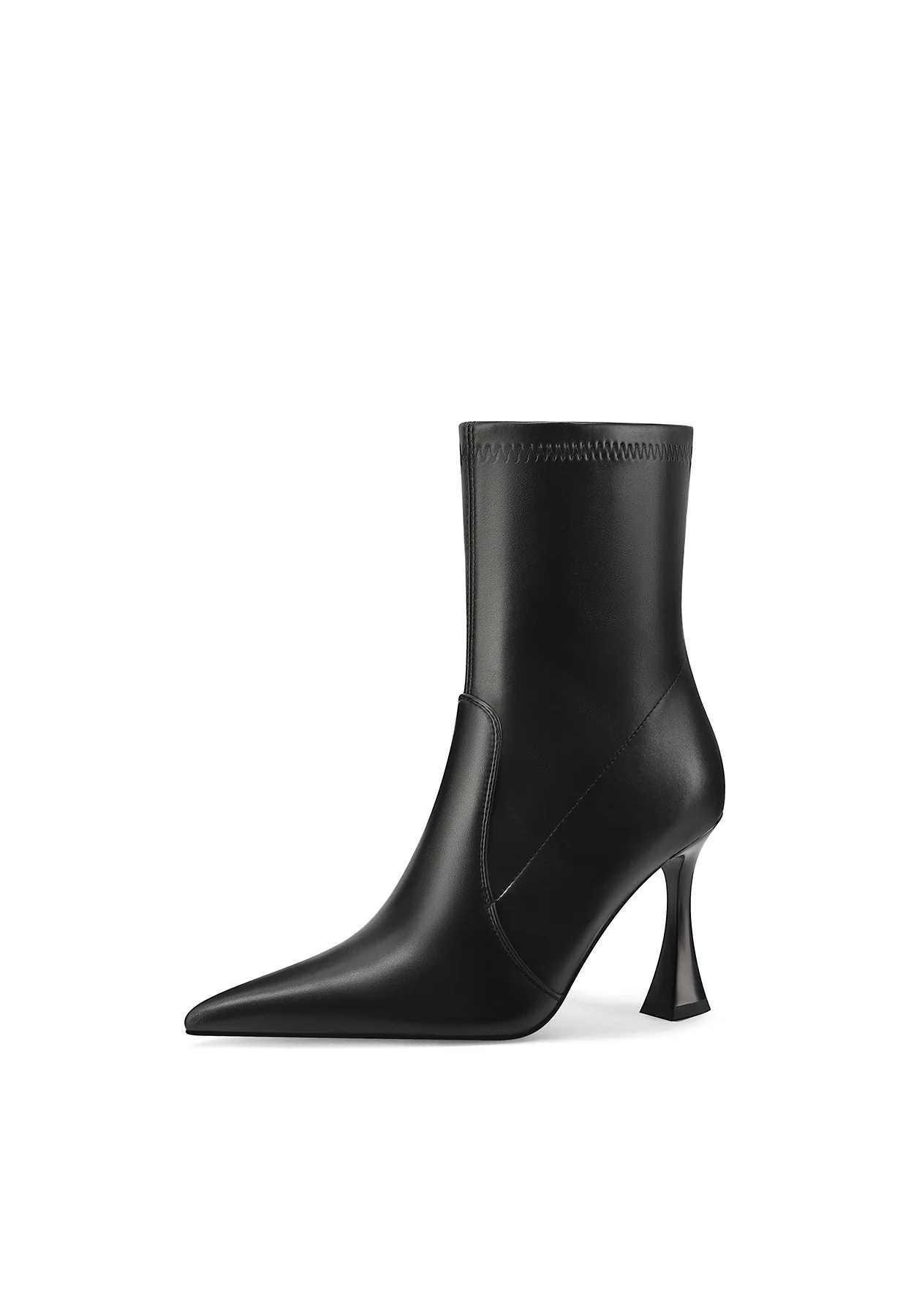 Stivaletti donna effetto calza tacco scultoreo K3413 - Image 3