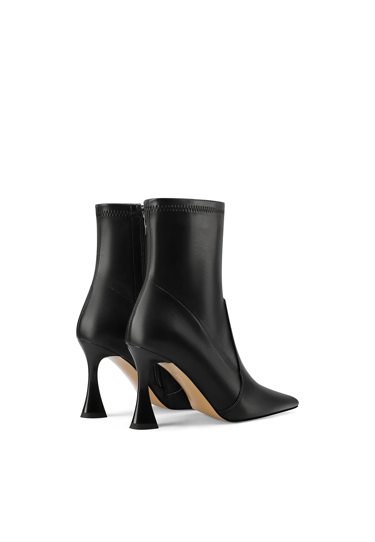 Stivaletti donna effetto calza tacco scultoreo K3413 - Image 6