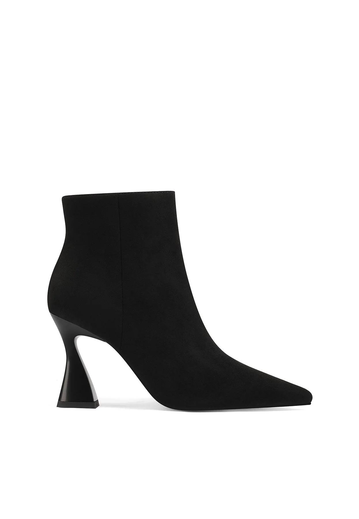 Stivaletto nero con tacco scultoreo elegante K3438 - Image 2