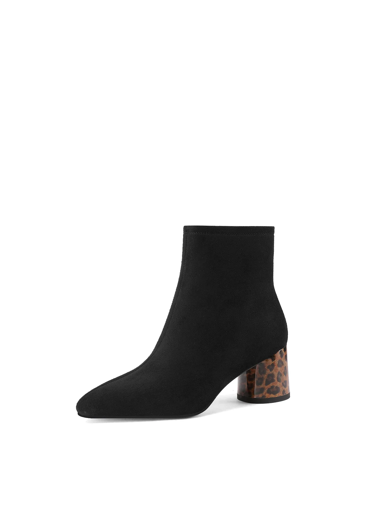 Stivaletti donna con tacco medio leopardato K3449 - Image 3