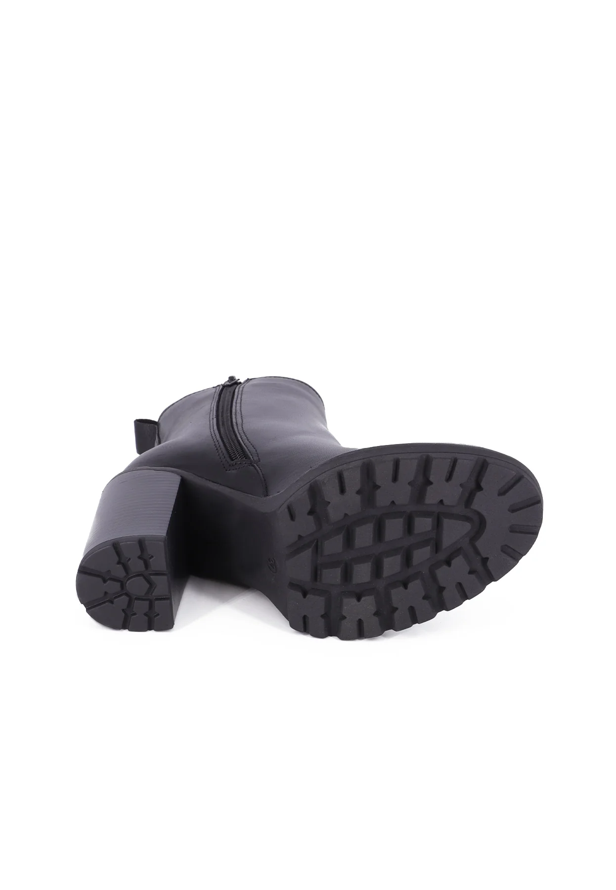 Stivaletto nero con tacco largo e plateau QH23 S407 - Image 4