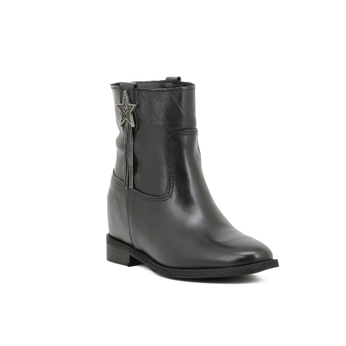 Stivaletto in vera pelle con stella decorativa R221 - Image 3