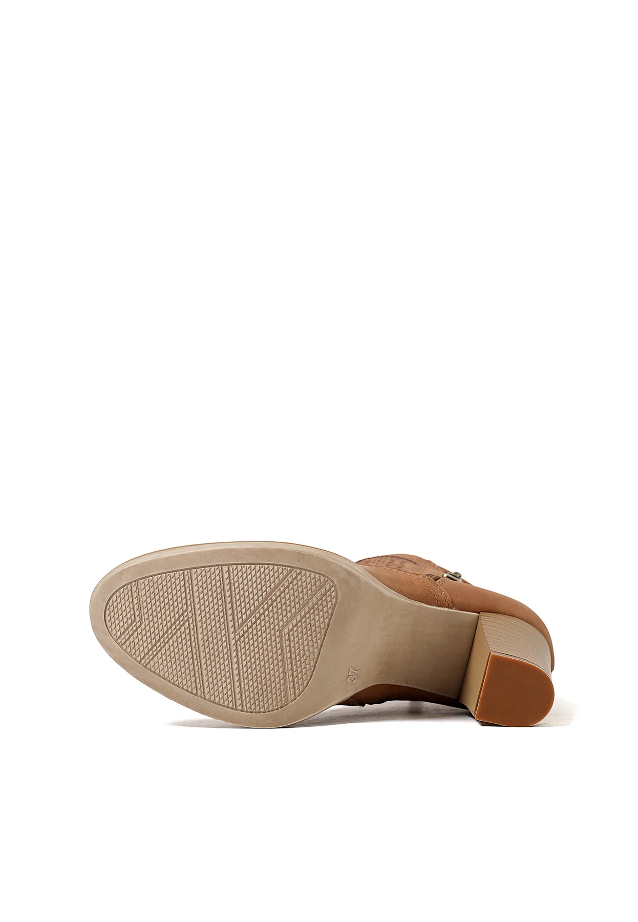 Stivaletto traforato beige con plateau e tacco alto X30-113 - Image 20
