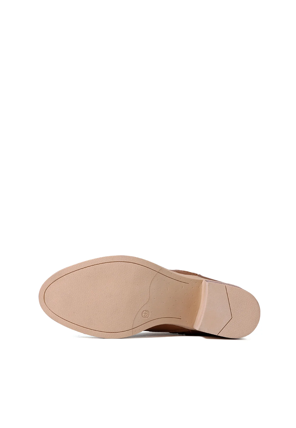 Stivaletto beige traforato con tacco medio X30-107 - Image 7