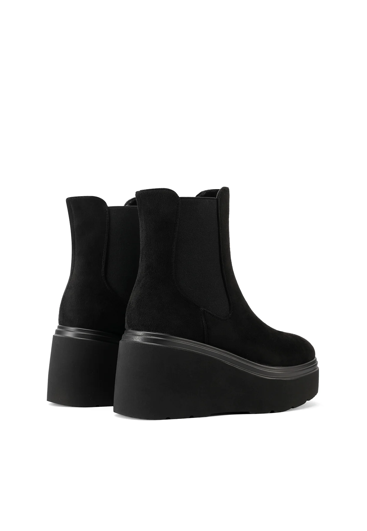 Stivaletti da donna chelsea con zeppa alta platform X31-129 - Image 12