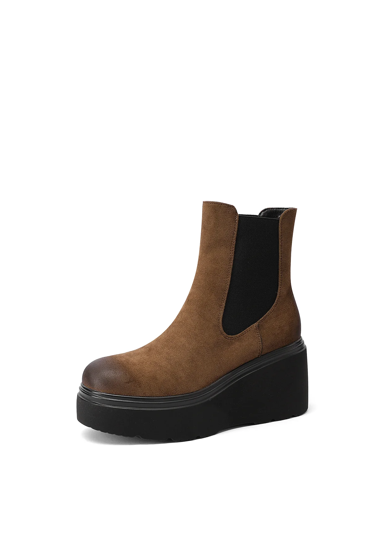 Stivaletti da donna chelsea con zeppa alta platform X31-129 - Image 17