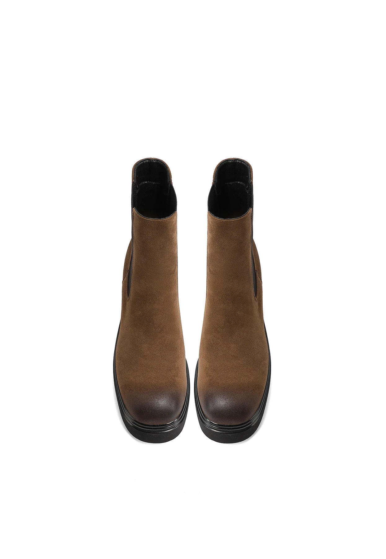 Stivaletti da donna chelsea con zeppa alta platform X31-129 - Image 19