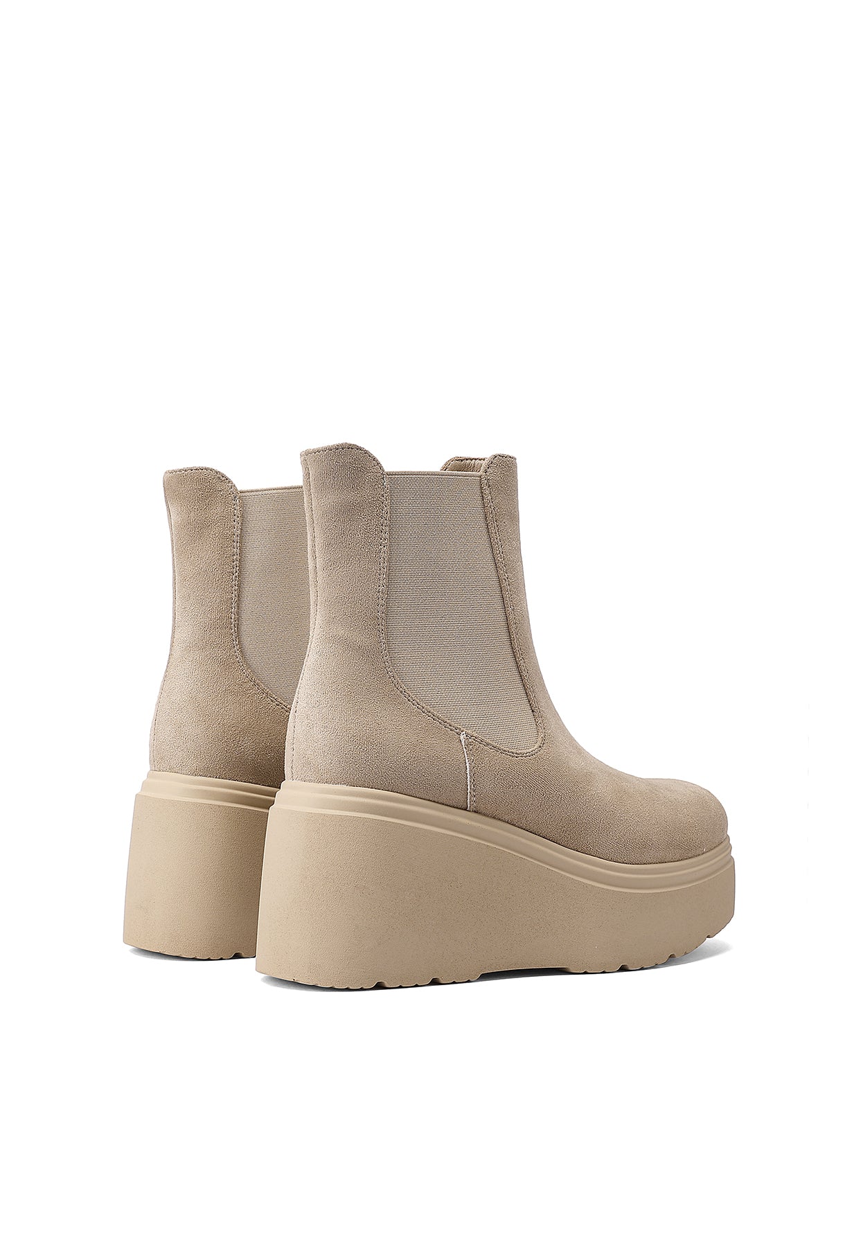 Stivaletti da donna chelsea con zeppa alta platform X31-129 - Image 25